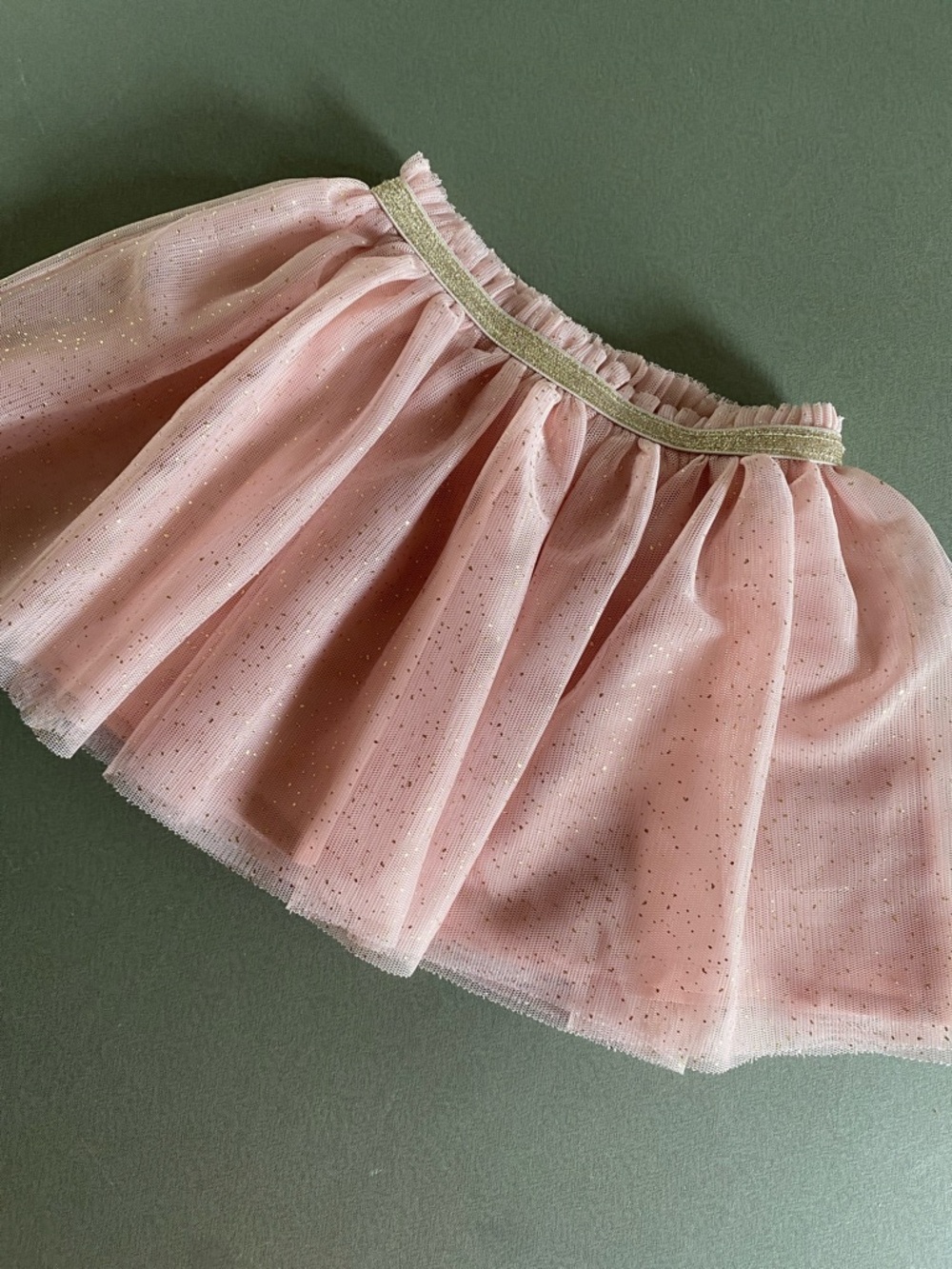 Cat & Jack Pink Glitter Layered Tulle Skirt